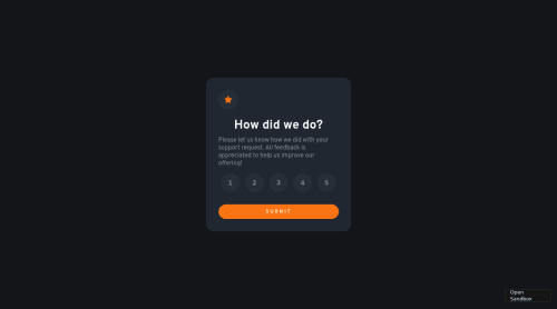 Interactive rating component with two states and CSS flex-box coding ...