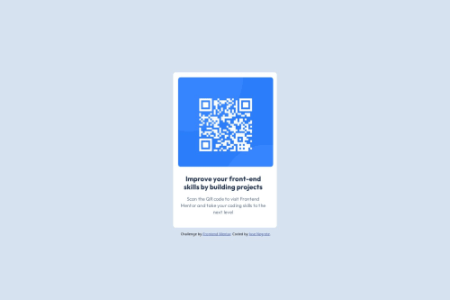 QR Code using CSS styles coding challenge solution