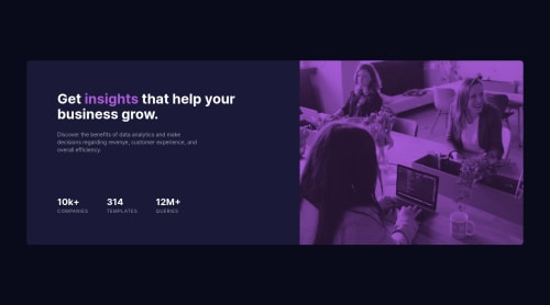 Project Stats Card Preview stats card coding challenge solution