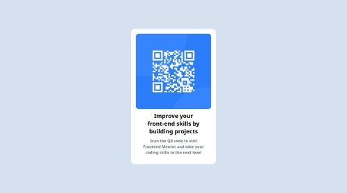 QR Code coding challenge solution