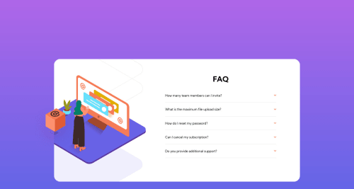 FAQ Accordion / CSS only coding challenge solution