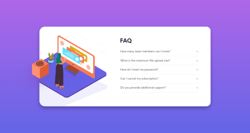 Responsive layout using HTML CSS and JS coding challenge solution