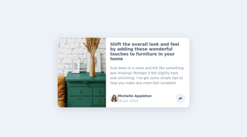 Article Preview Component coding challenge solution