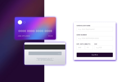 interactive card details form coding challenge solution