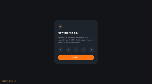 Interactive rating component developed with React on GitHub Pages ...