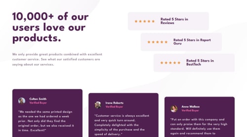 The design was created using grid and flexbox and margin coding ...
