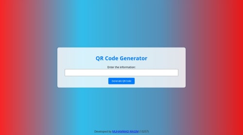 QR Code Generator coding challenge solution
