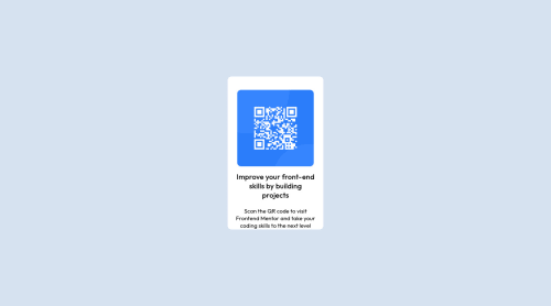 Frontend Mentor | QR code component coding challenge solution