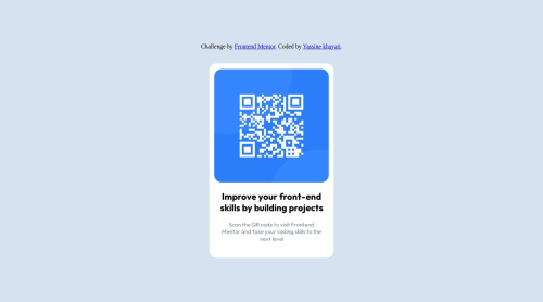 QR code challenge solution using basic HTML and CSS (First-time) coding ...