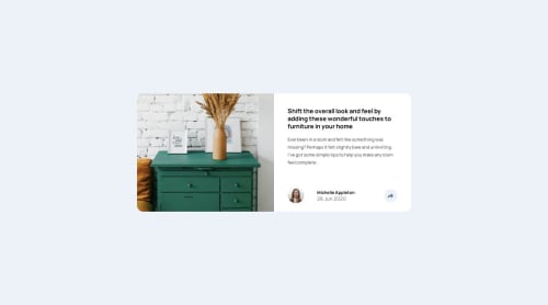 Article preview component coding challenge solution | Frontend Mentor