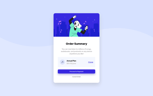 Responsive fluid layout for orderSummary component using HTML and CSS ...