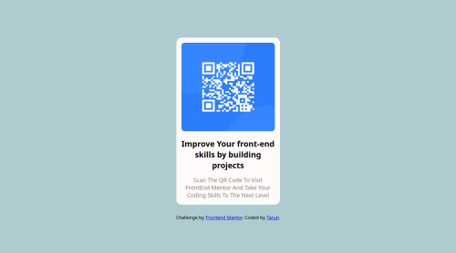 QR-Code-Design Using CSS And HTML coding challenge solution
