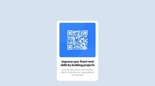 Frontend Mentor | QR-CODE coding challenge solution