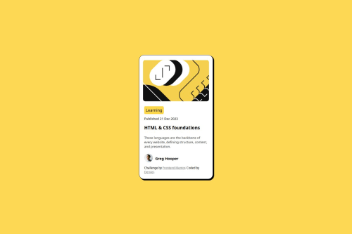 blog-preview-card-main coding challenge solution