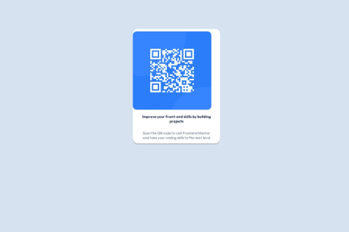 Responsive QR code component using viewports coding challenge solution