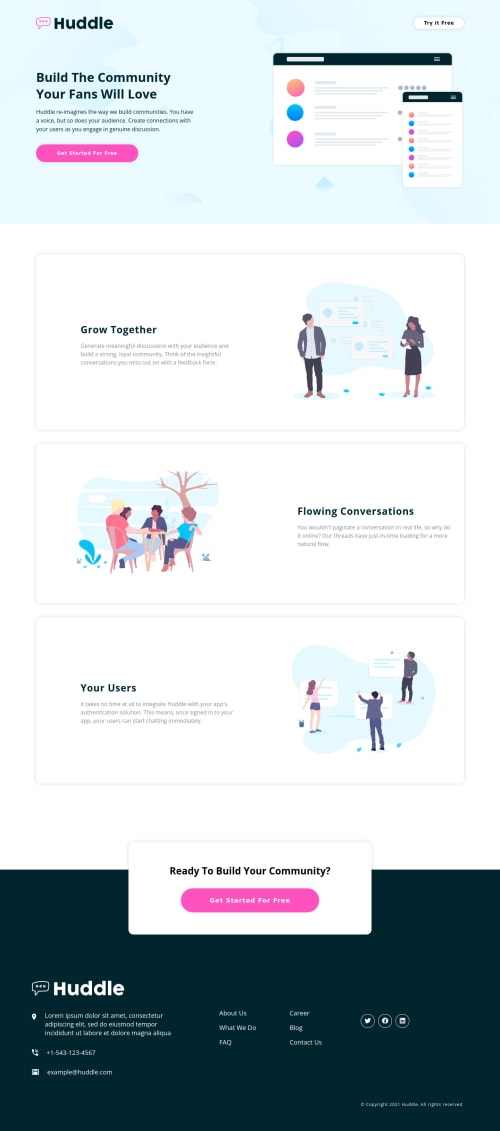 React, React styled components, Mobile first design, flexbox coding ...