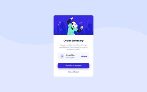 Frontend Mentor | FM-Order-Summary coding challenge solution