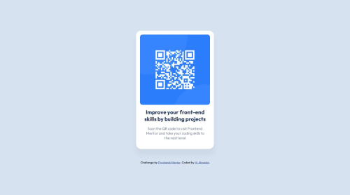 Basic QR Component Page coding challenge solution