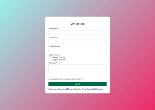 Responsive landing page using CSS and JavaScript coding challenge solution