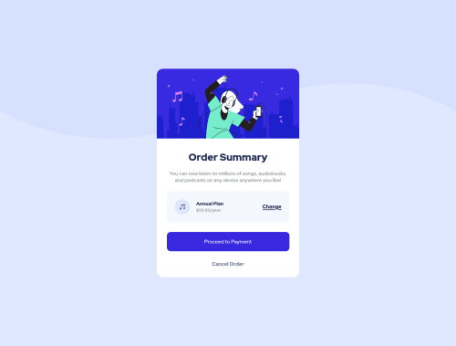 Order Summary Card coding challenge solution