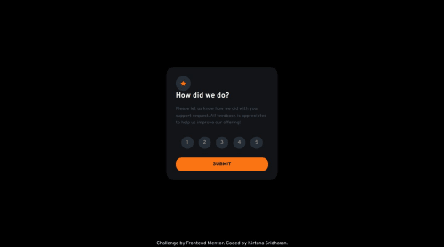 Interactive Rating Component Page coding challenge solution | Frontend ...