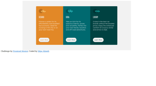 Used HTML and CSS(responsive grid layout) coding challenge solution