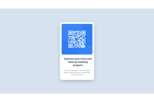 Frontend Mentor | Simatic block layout with qr code plus css coding ...