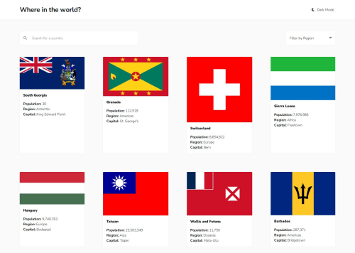 Flags of the World coding challenge solution