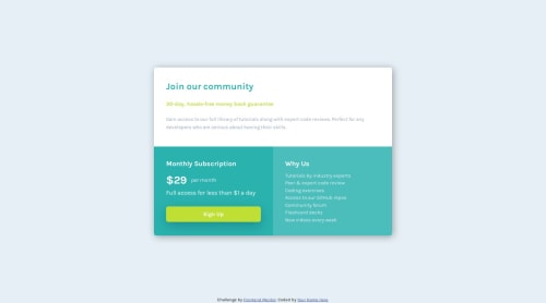 Solution using Grid and Flexbox coding challenge solution