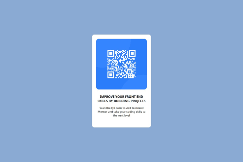 qr code using html css only coding challenge solution