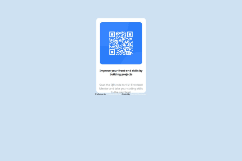 My First Project with Frontend Mentor - QR Code Beginner Project coding ...