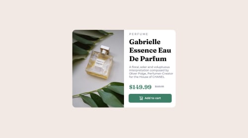 Responsive product preview card using HTML and CSS (media and flexbox ...