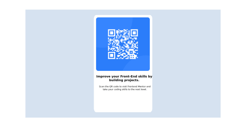 Responsive QR code component using HTML and CSS Flex. coding challenge ...