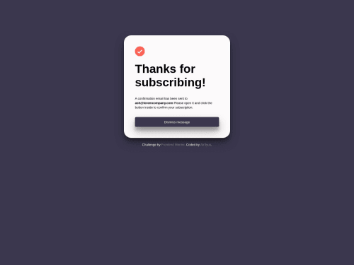 Responsive page using css and email validation with Js coding challenge ...