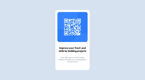 QR code page coding challenge solution | Frontend Mentor