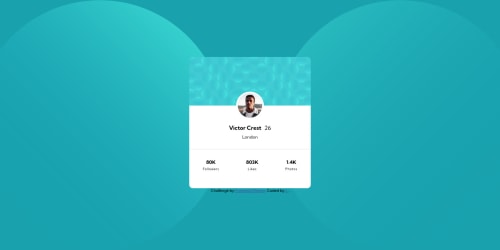 Frontend Mentor | Profile card component - HTML CSS coding challenge ...