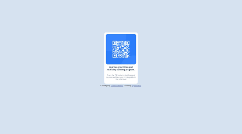 QR code component coding challenge solution