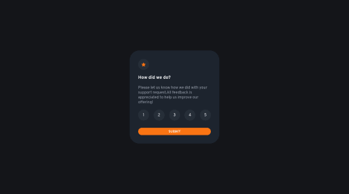 Responsive Rating Card coding challenge solution