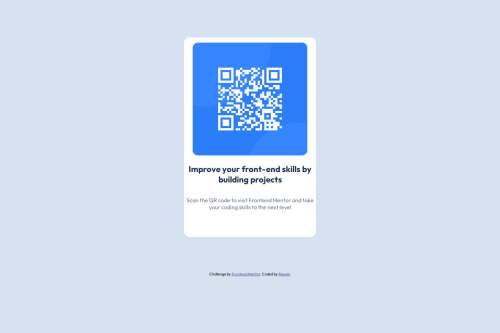 QR code Component Using HTML and CSS coding challenge solution