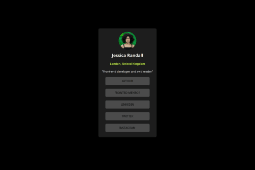 social-link made using html,css and javascript coding challenge solution