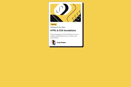 Frontend Mentor | Blog Preview Card design using HTML CSS coding ...