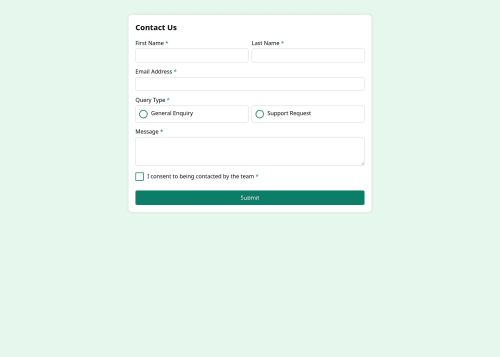 contact-form-main coding challenge solution