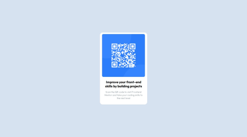 QR code component using CSS Flex and SCSS coding challenge solution