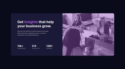 Stats card responsive with html, css and bootstrap 5 coding challenge ...