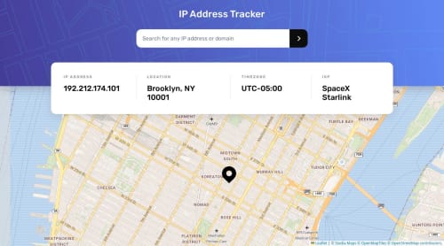 Responsive IP Address Tracker using Vue 3 coding challenge solution
