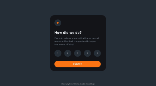 Interactive rating component built with HTML, CSS and JavaScript coding ...