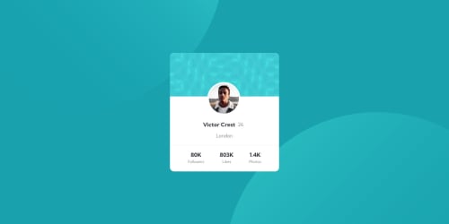 Responsive profile card component made using HTML and CSS coding ...