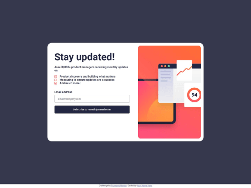 responsive using CSS and JavaScript coding challenge solution
