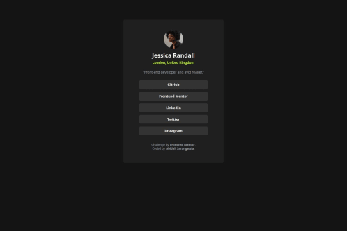 Responsive social link card using flexbox and tailwindcss coding ...