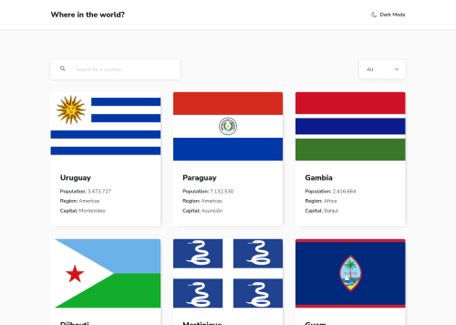 country guide app using html, css, and javascript with... Frontend Mentor | Countries App Built with Next.js and Styled ...